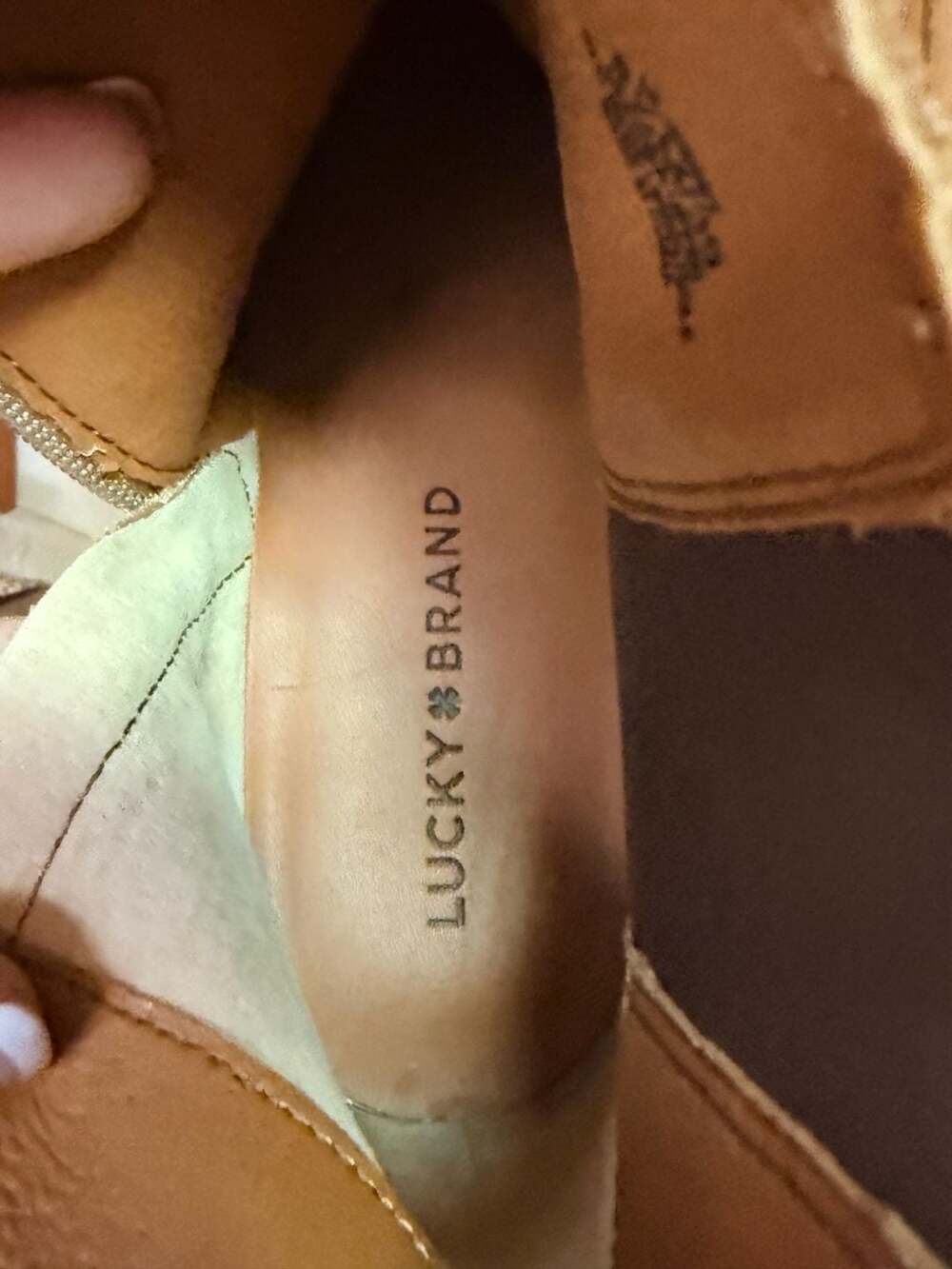 Lucky Brand RESSY Leopard Print Leather Chelsea Block Heel Ankle Boots Size 8.5M - Picture 6 of 6